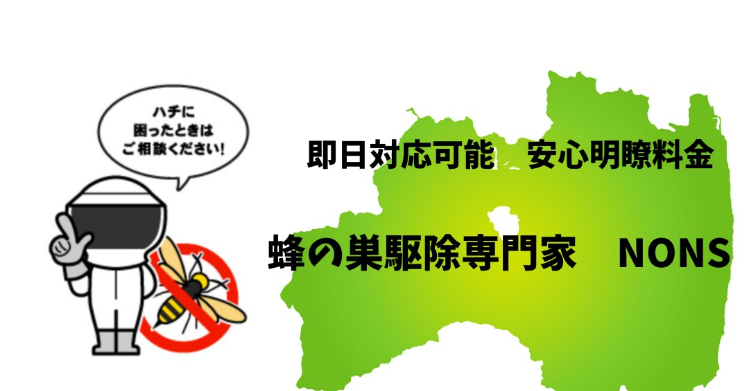 福島市の蜂の巣駆除専門家NONS